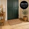 Americanflat 17.5" x 30" Jute Doormat with Heavy-Duty Non-Slip Backing - Natural Brown